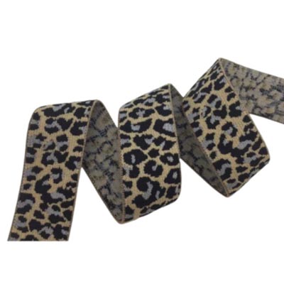 Leopárd mintás gumi szalag